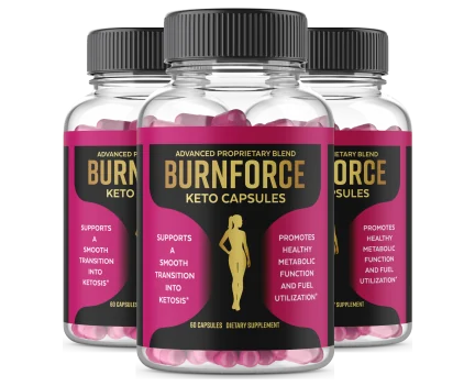BurnForce Keto Capsules, three bottle bundle